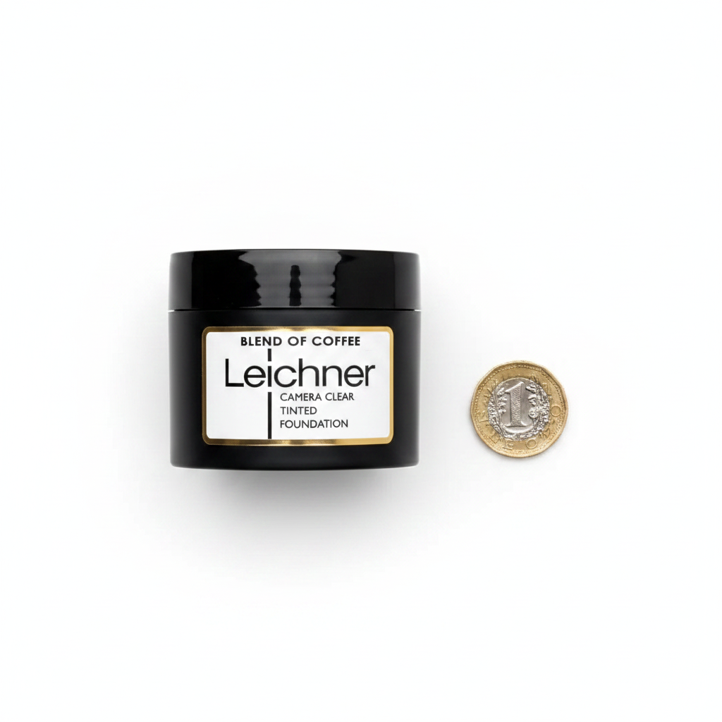 Leichner Foundation — Scale Reference with £1 Coin
