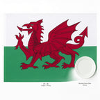 Lightweight Welsh Dragon Flag 5ft x 3ft Red-White-Green