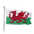 Lightweight Welsh Dragon Flag 5ft x 3ft Red-White-Green