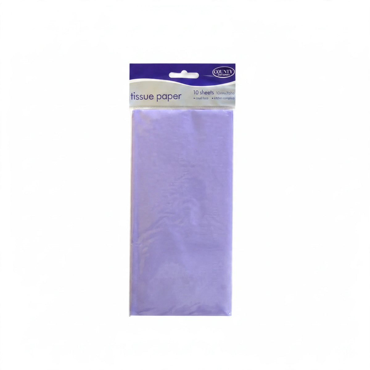 Lilac tissue paper pack of 10 sheets in soft purple colour