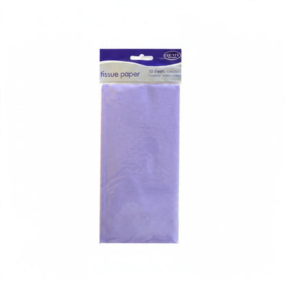 Lilac tissue paper pack of 10 sheets in soft purple colour