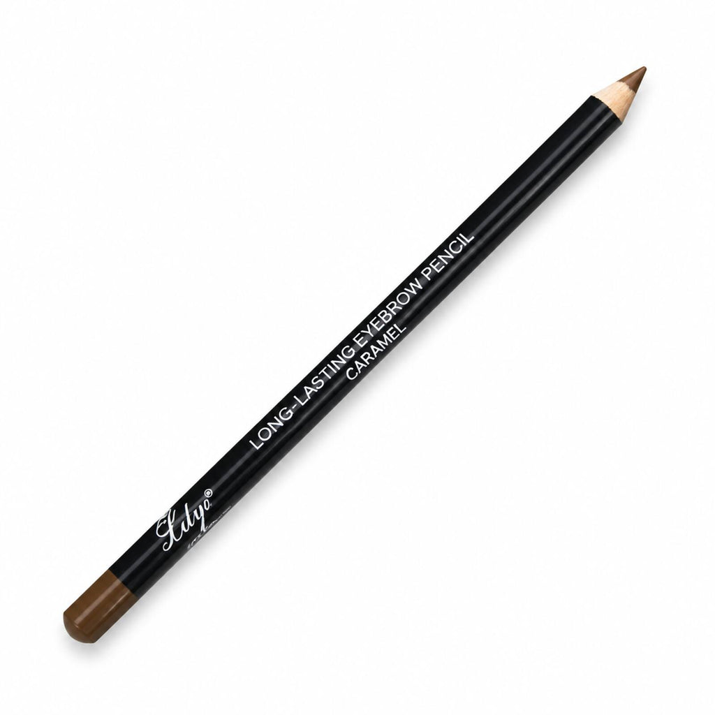 Lilyz Caramel Brown eyebrow pencil on a clean white background