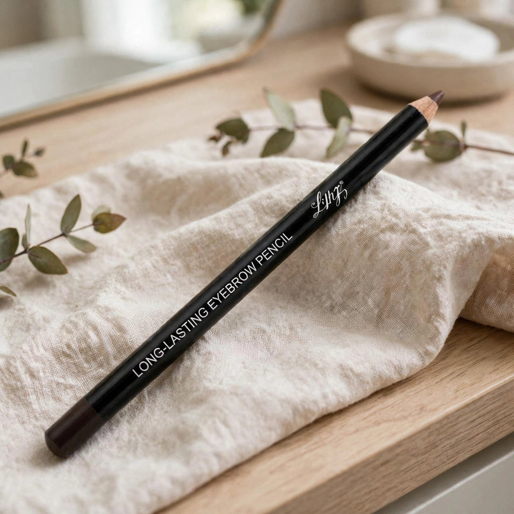 Lilyz Long-Lasting Eyebrow Pencil Light Brown displayed for everyday makeup use
