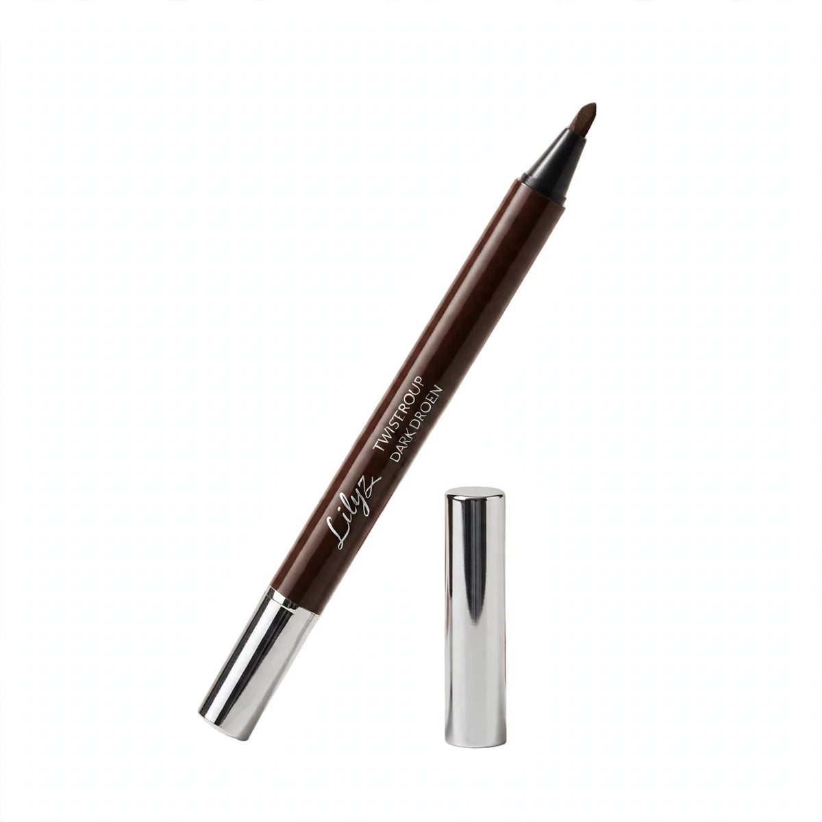 Lilyz Twist Up Waterproof Dark Brown Eye Liner Pencil in dark brown shade