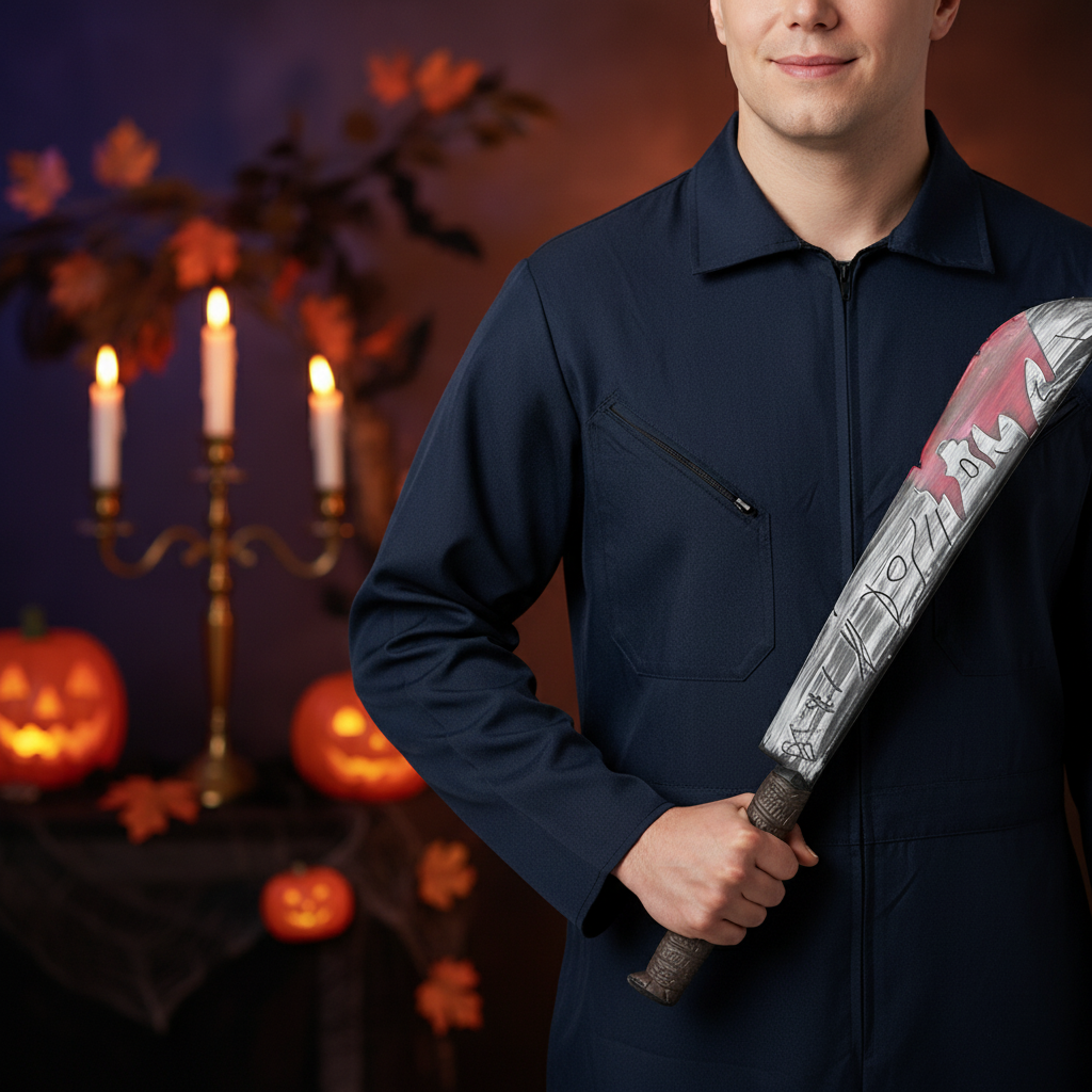 Machete With Blood Effect Plastic Halloween Prop 74cm (14+)