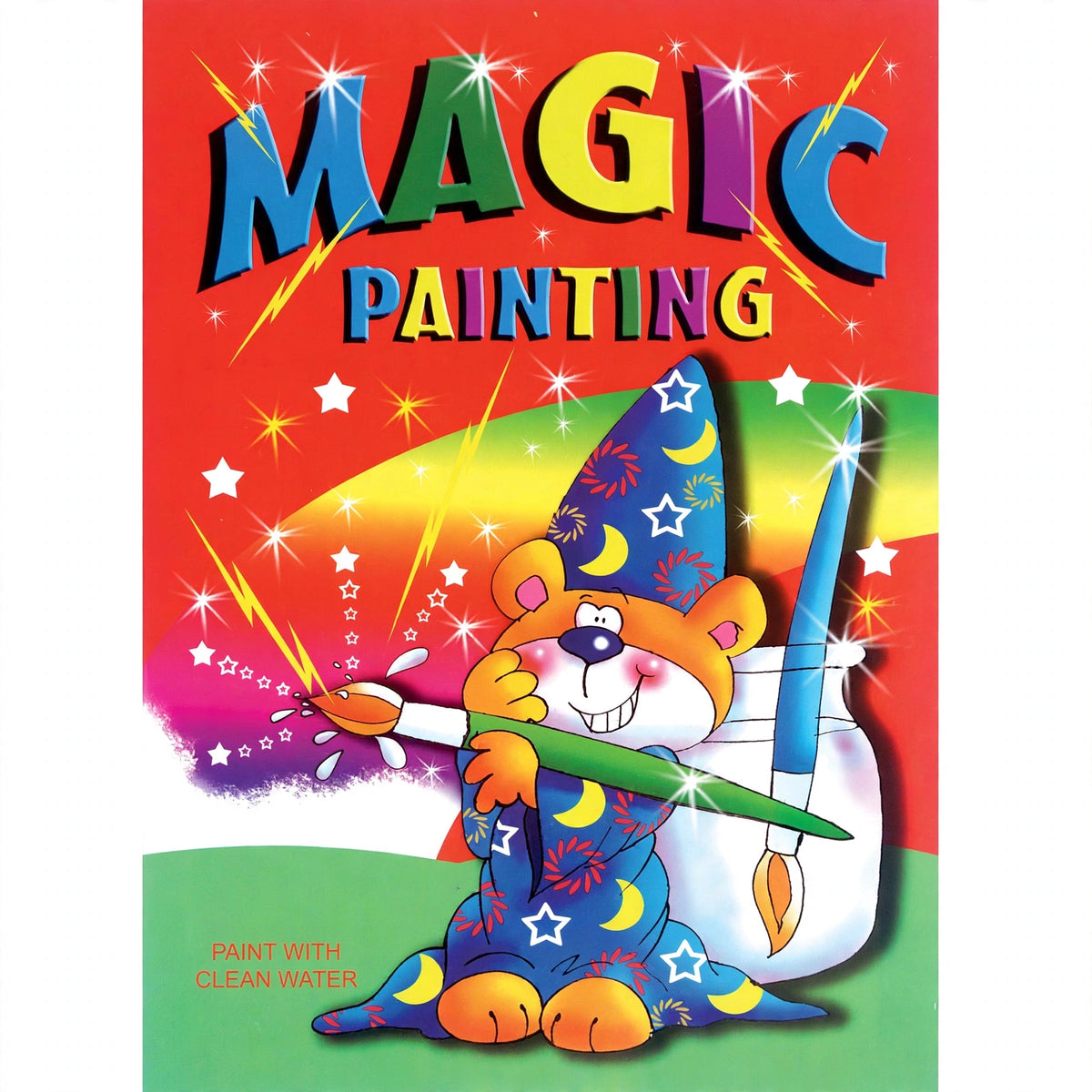Magic Painting Book A4 with water-activated pages for children