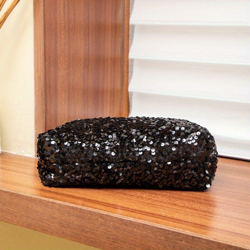 Ladies Silver Sequin Handbags Evening Purse Shoulder Bag Clutch For Women | Merthyr Tydfil | Why Not Shop Online