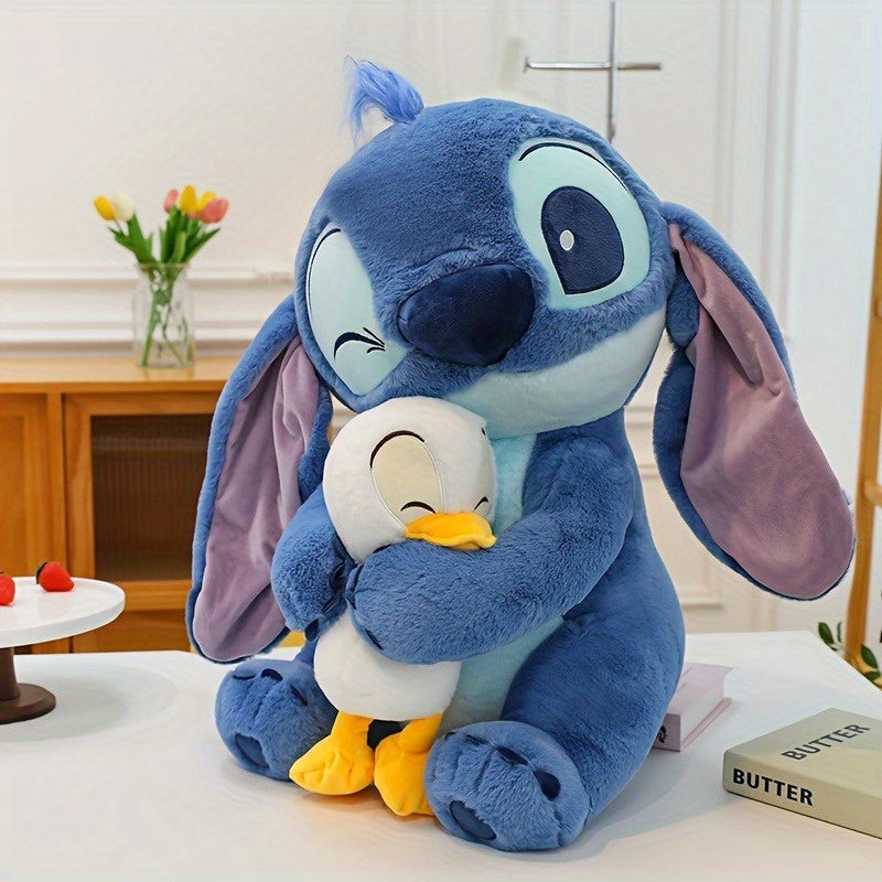 Blue Plush Stitch & Duck Stuffed Animal Toy - Soft & Cuddly Healing Companion | Merthyr Tydfil | Why Not Shop Online
