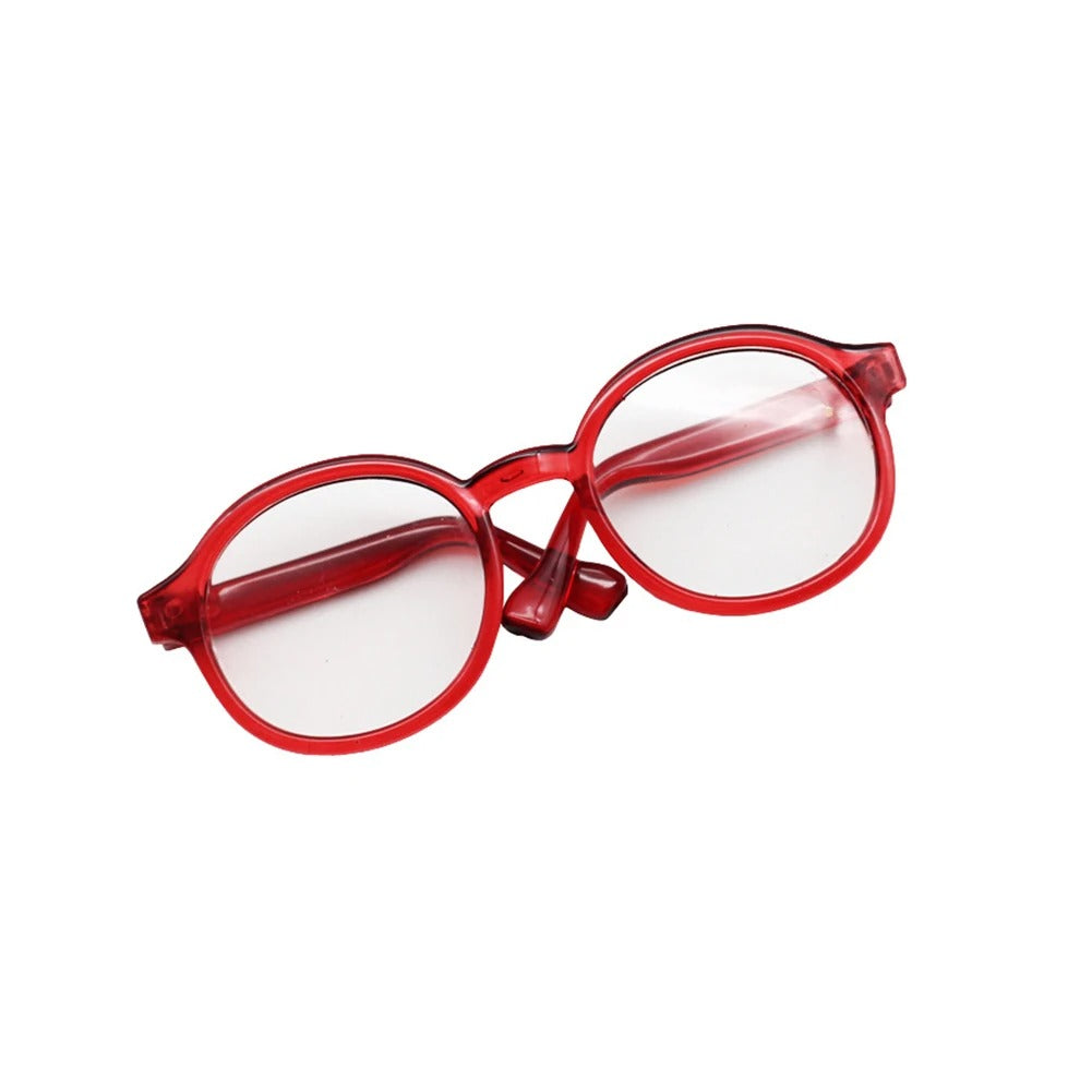 6.5cm Transparent Plastic Red Glasses for Labubu Plush Dolls | Merthyr Tydfil | Why Not Shop Online