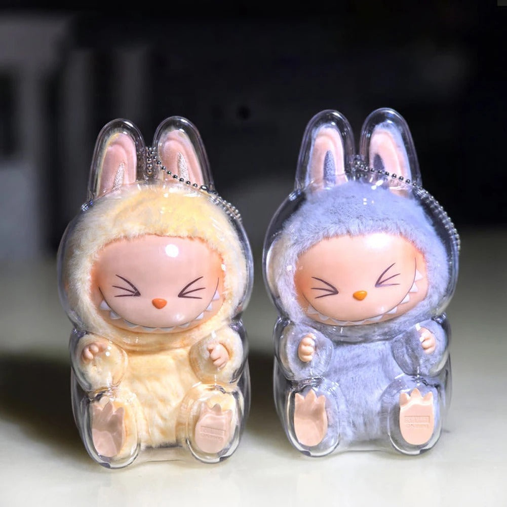 Labubu Transparent Clear Protective Cover Dustproof Monster Toy Storage Case | Merthyr Tydfil | Why Not Shop Online