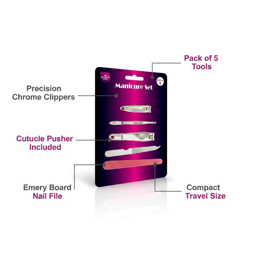Manicure Set Feature Infographic