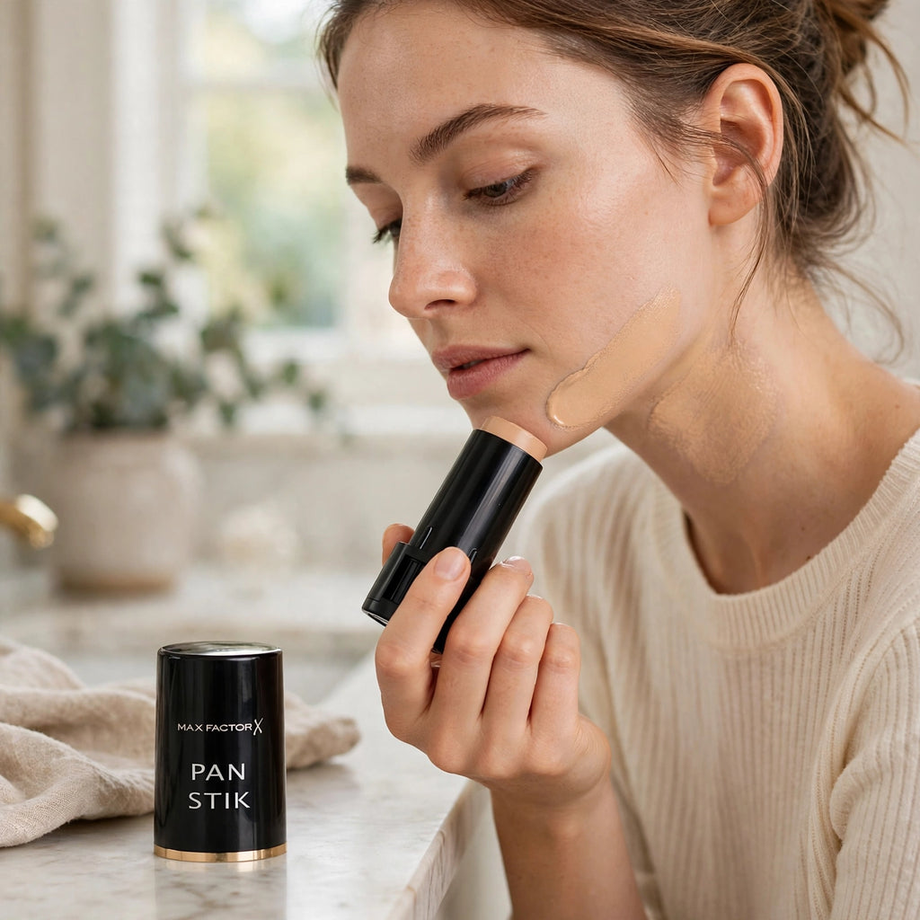Max Factor Pan Stik foundation stick suitable for fair to light skin tones for a natural match