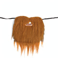 Mens brown fancy dress beard accessory