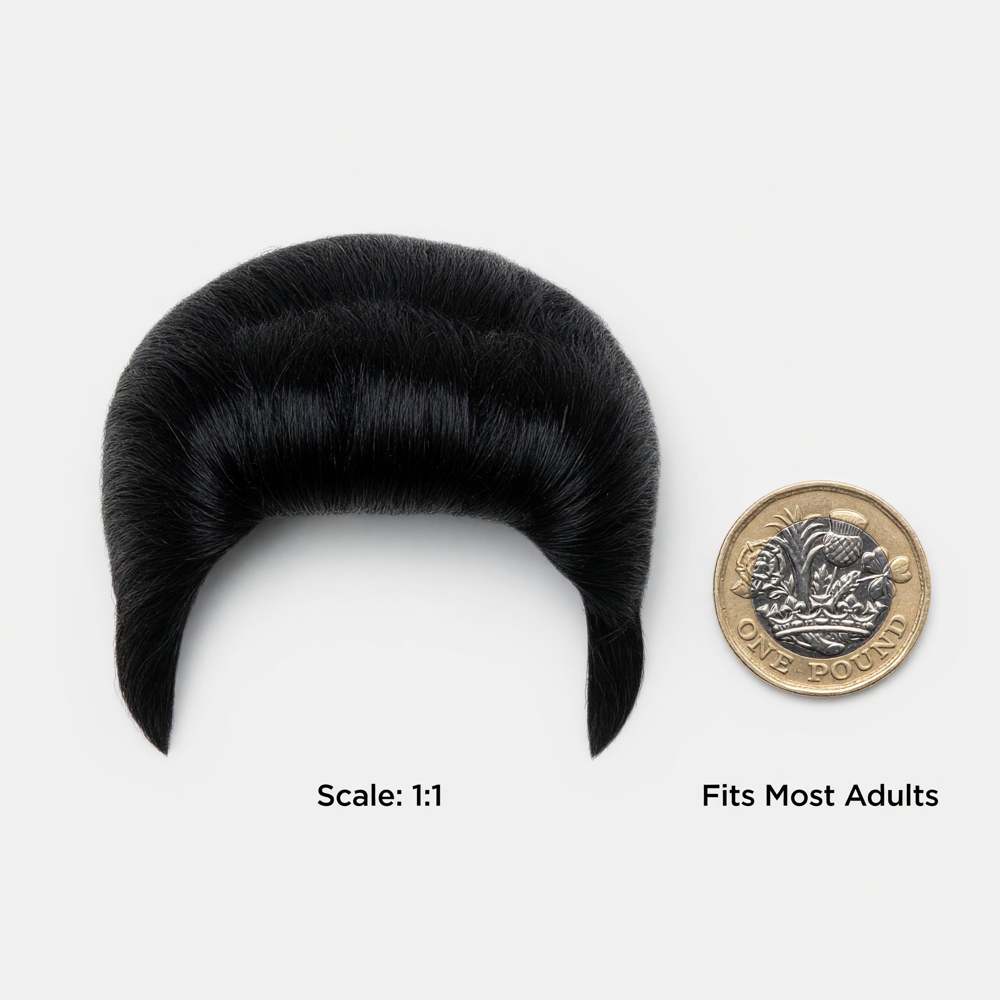 Men's 1950s Black Rocker Wig