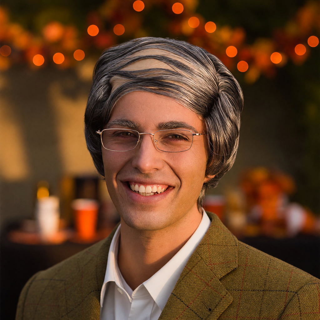 Mens Baldy Comb-Over Wig – product image 6