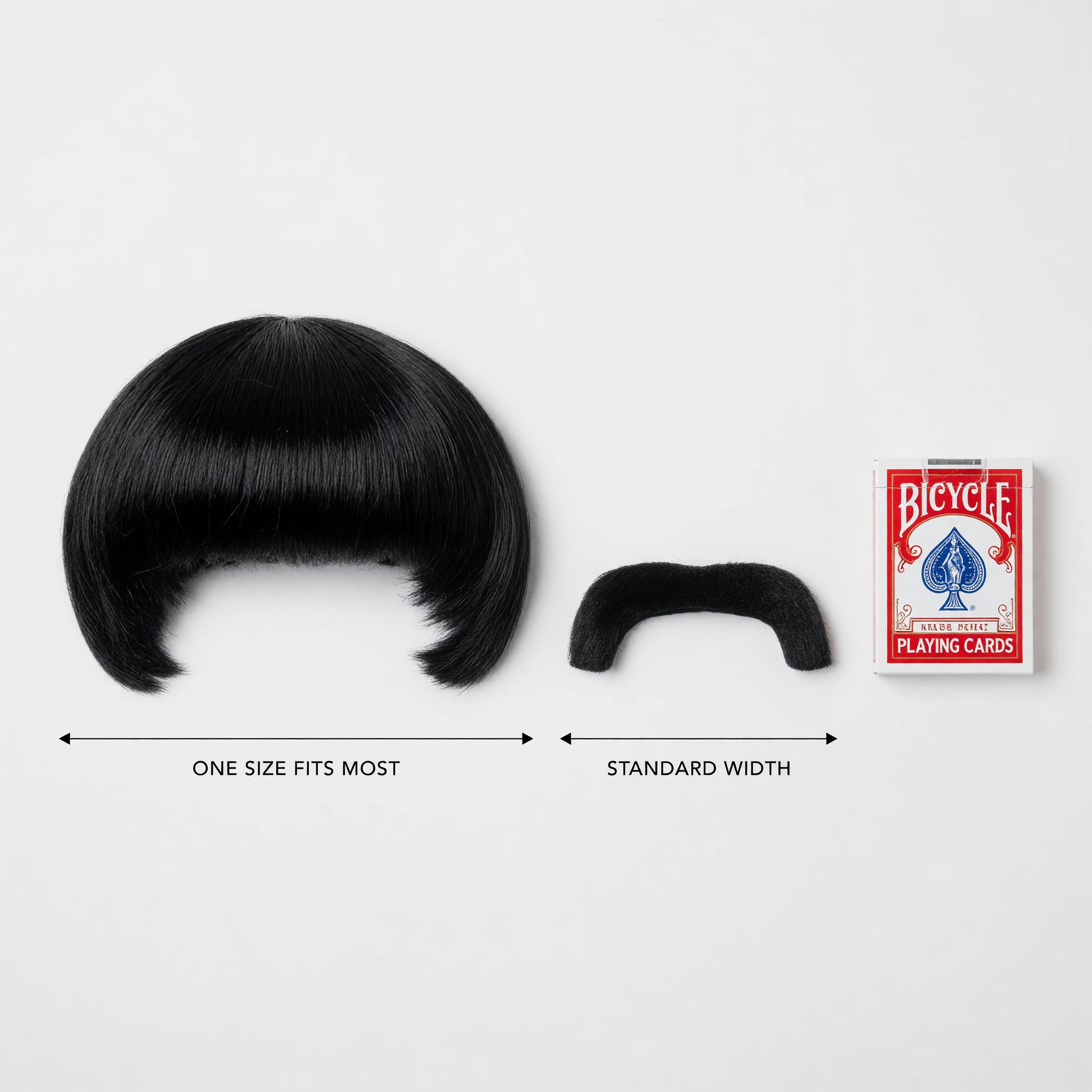 Mens 1960s Pop Icon Wig & Moustache
