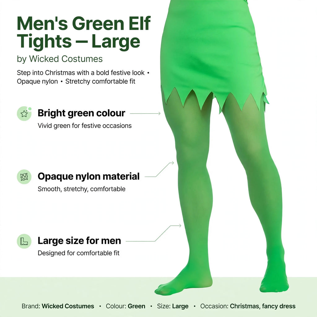 Features bright green colour, opaque nylon material, and large size for men
