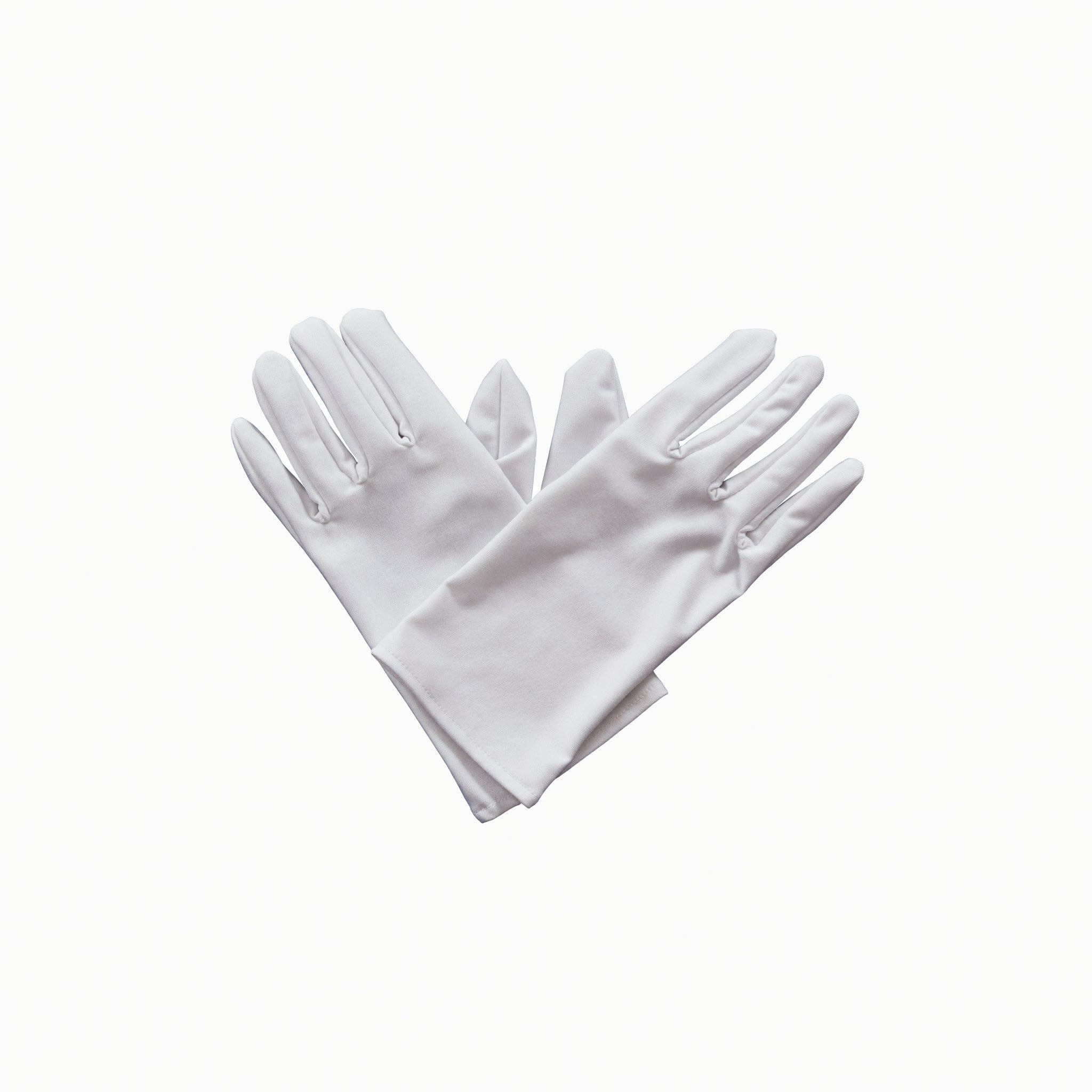 Men's Short White Gloves