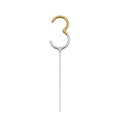 Number 3 gold and silver birthday sparkler 7 inches tall