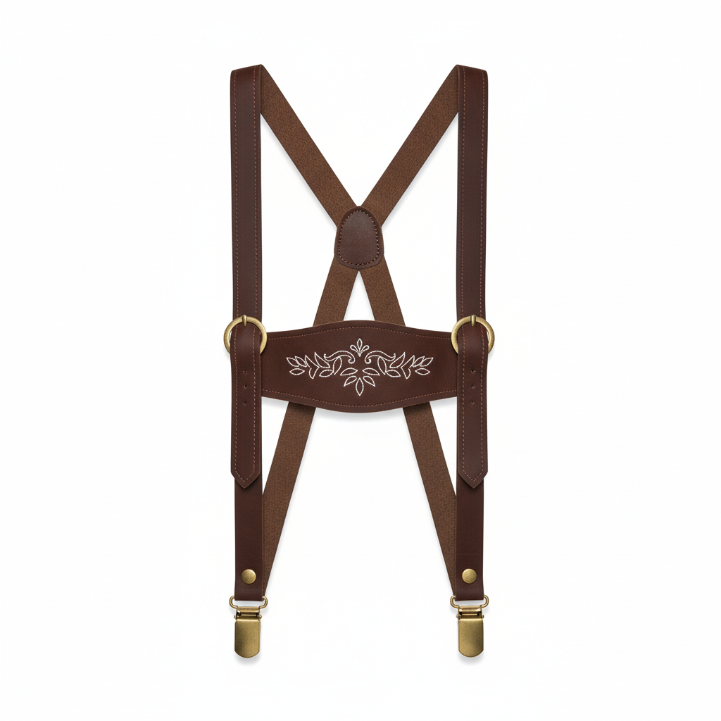 Authentic Looking Oktoberfest Braces Brown | Merthyr Tydfil | Why Not Shop Online
