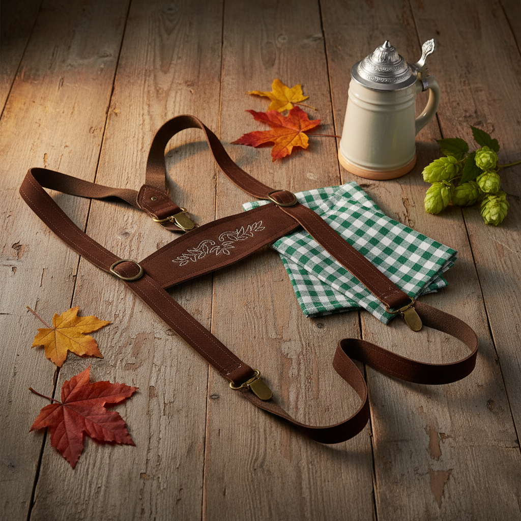 Authentic Looking Oktoberfest Braces Brown | Merthyr Tydfil | Why Not Shop Online