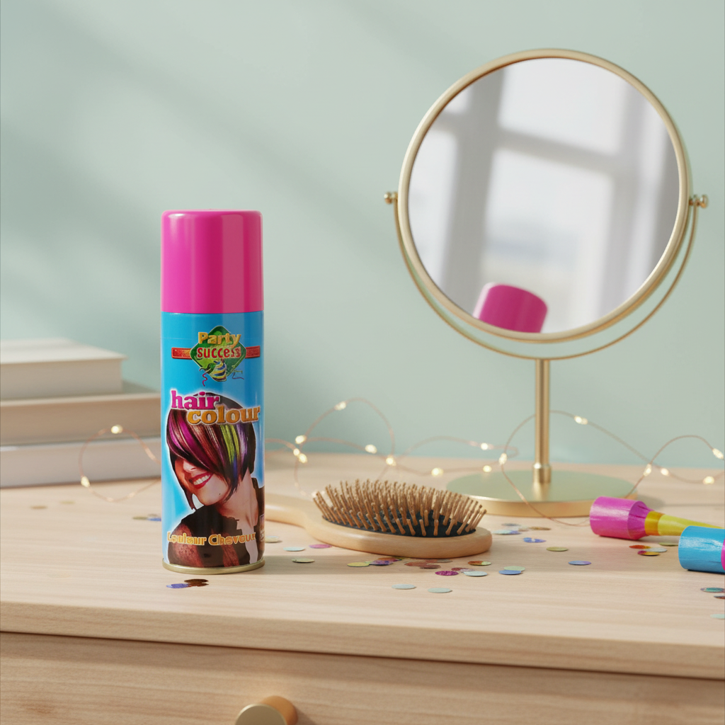 party-success-pink-hair-spray-dressing-table