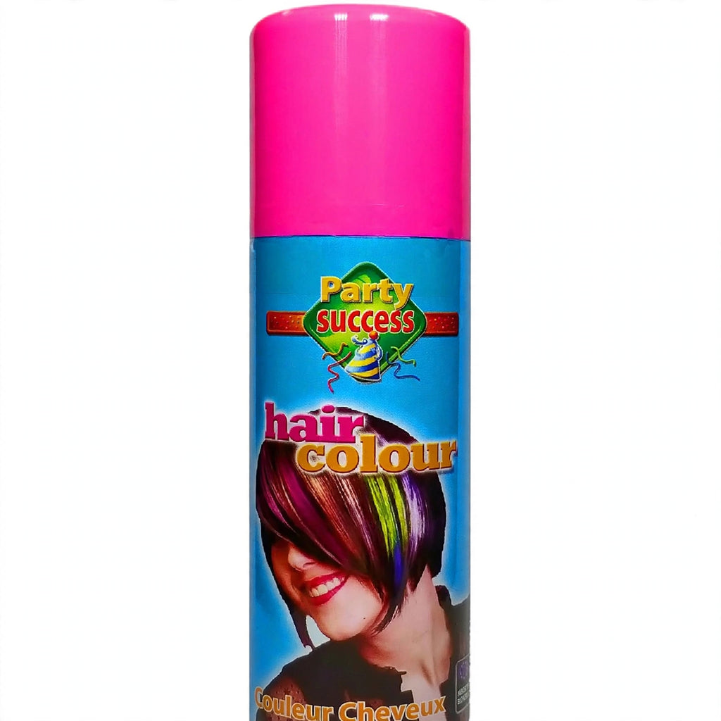 Detail view of Party Success pink temporary hair colour spray can