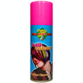 Pink temporary hair colour spray in a 125ml can from Party Success