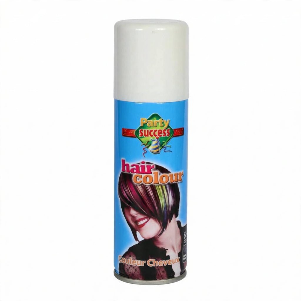 Detail view of Party Success White Temporary Hair Colour Spray.