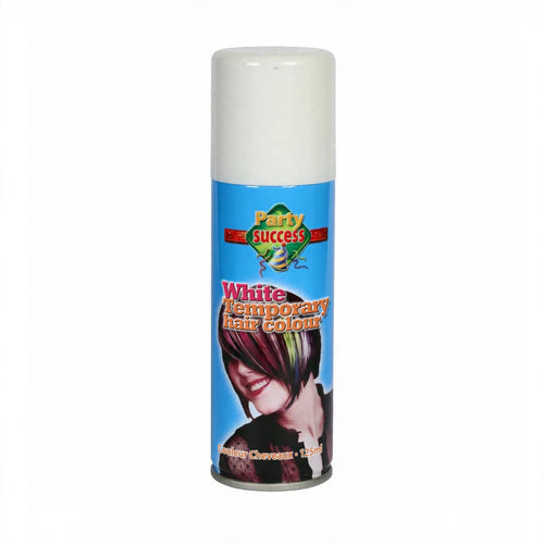 Party Success White Temporary Hair Colour Spray 125ml in a spray can.