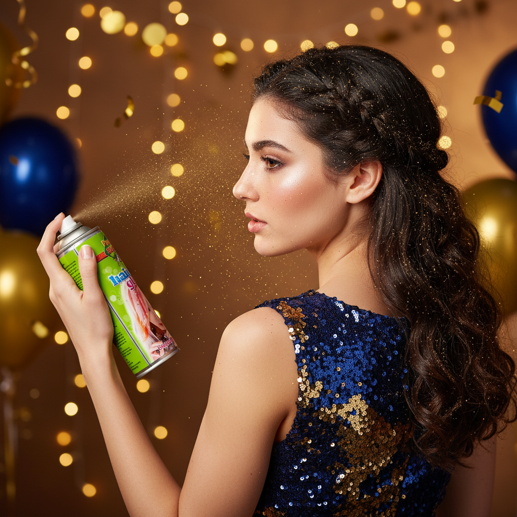 Party Success Gold Glitter Hairspray 125ml | Merthyr Tydfil | Why Not Shop Online