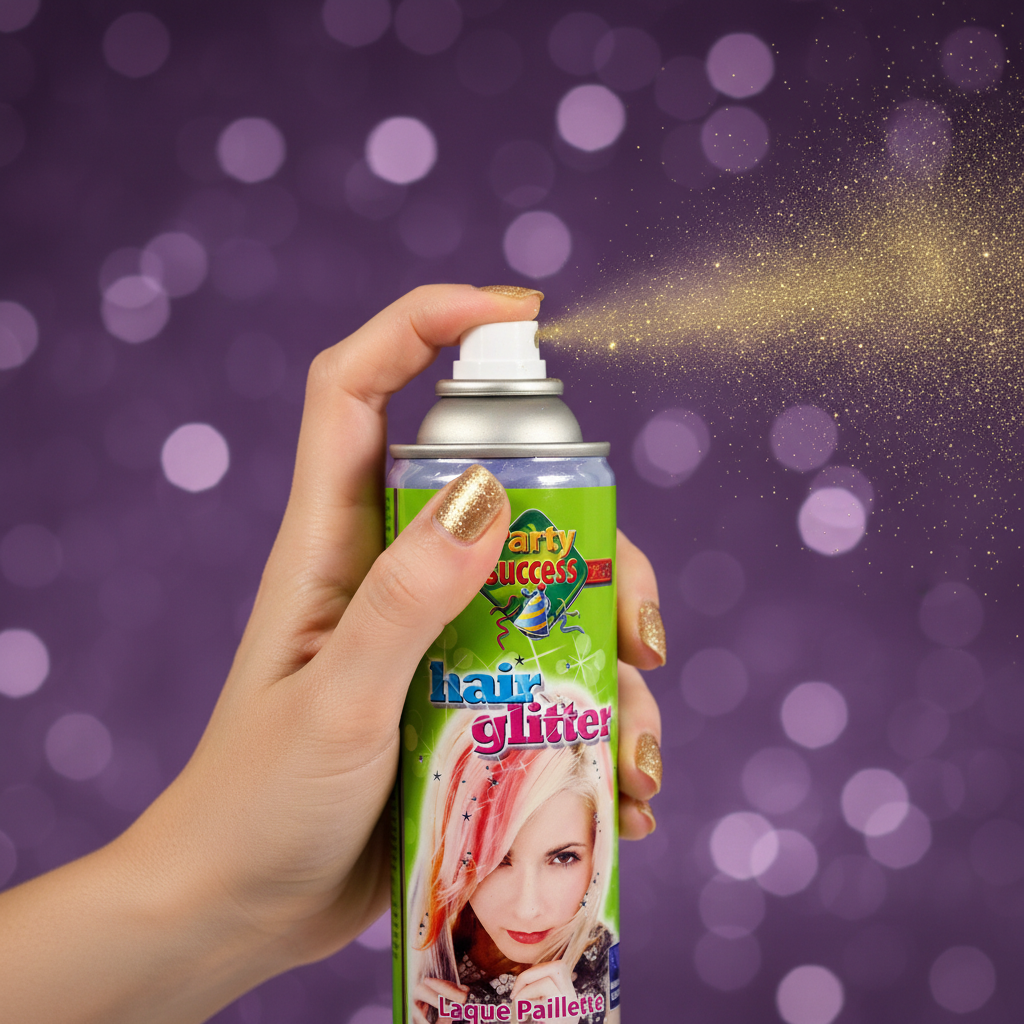 Party Success Gold Glitter Hairspray 125ml | Merthyr Tydfil | Why Not Shop Online