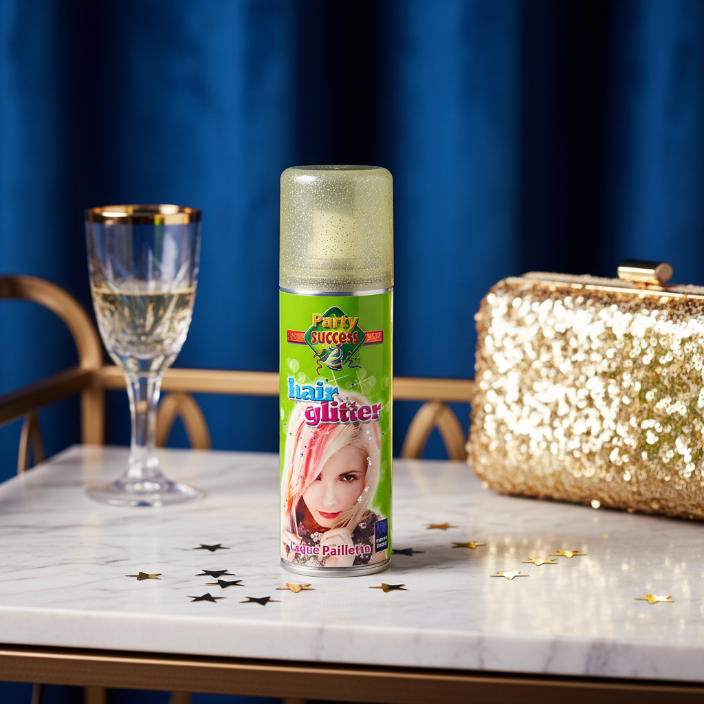 Party Success Gold Glitter Hairspray 125ml | Merthyr Tydfil | Why Not Shop Online