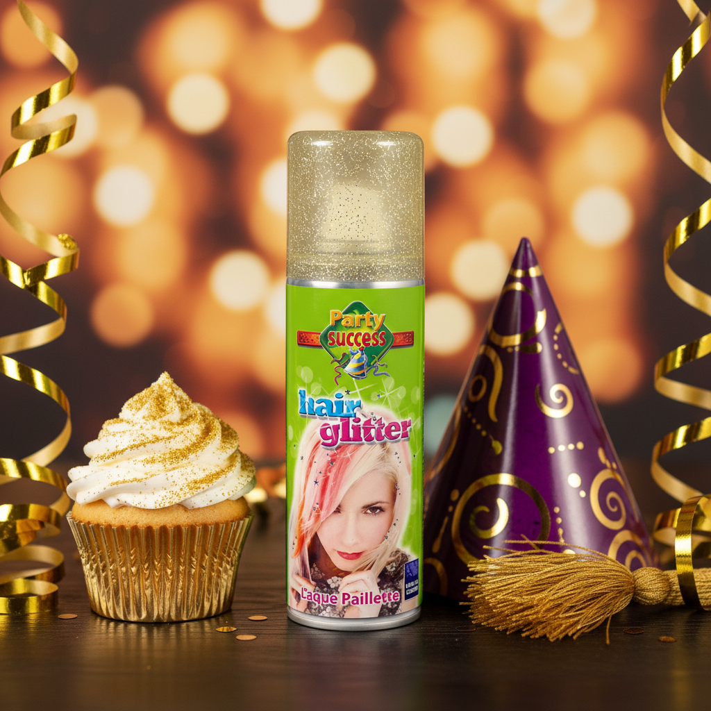 Party Success Gold Glitter Hairspray 125ml | Merthyr Tydfil | Why Not Shop Online