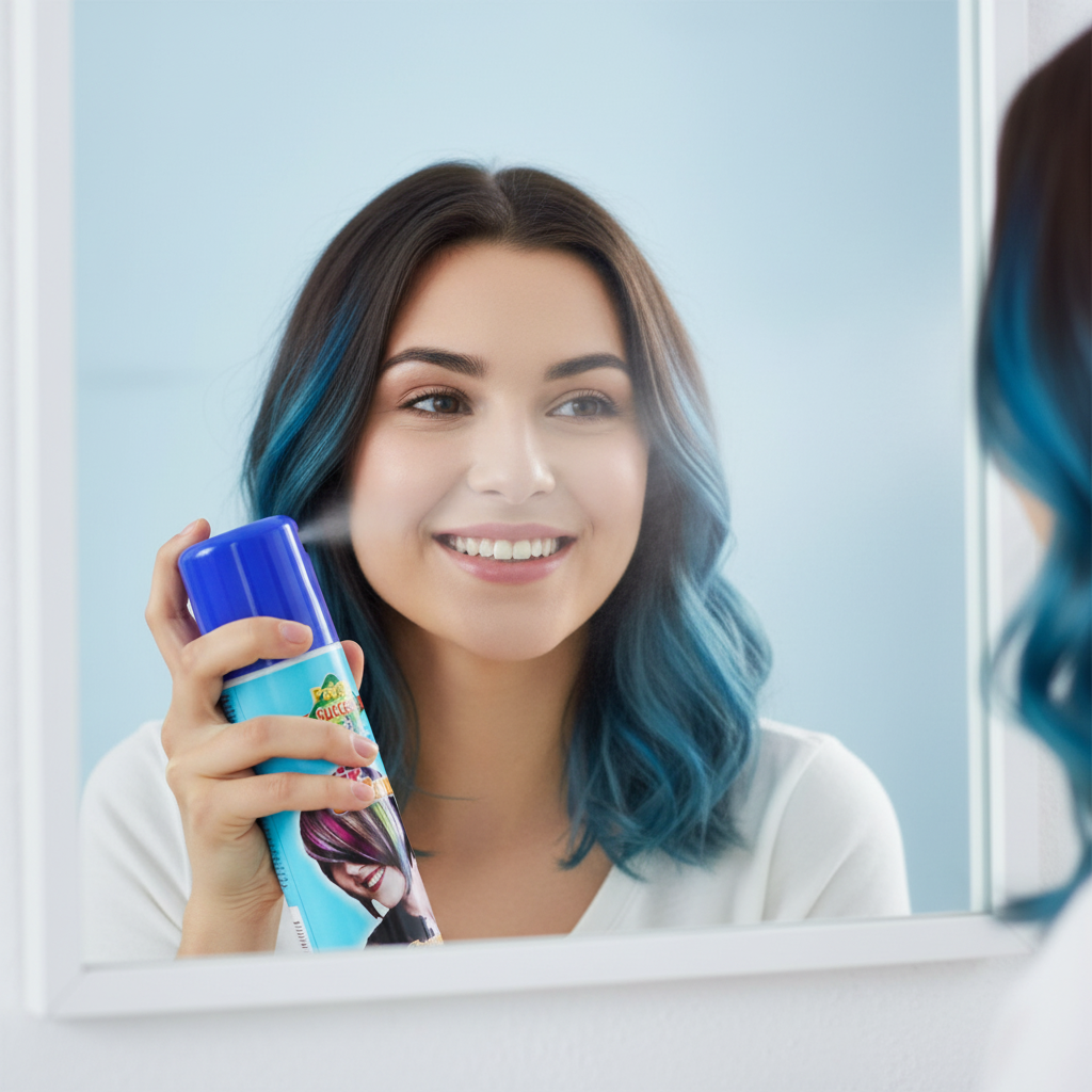 Party Success Temporary Hair Colour Spray Wash Out Blue | Merthyr Tydfil | Why Not Shop Online