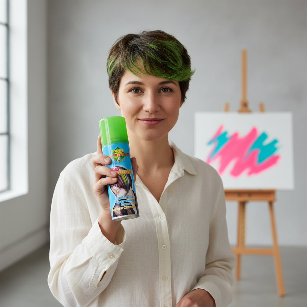 Party Success Temporary Hair Colour Spray Wash Out Fluorescent Green | Merthyr Tydfil | Why Not Shop Online