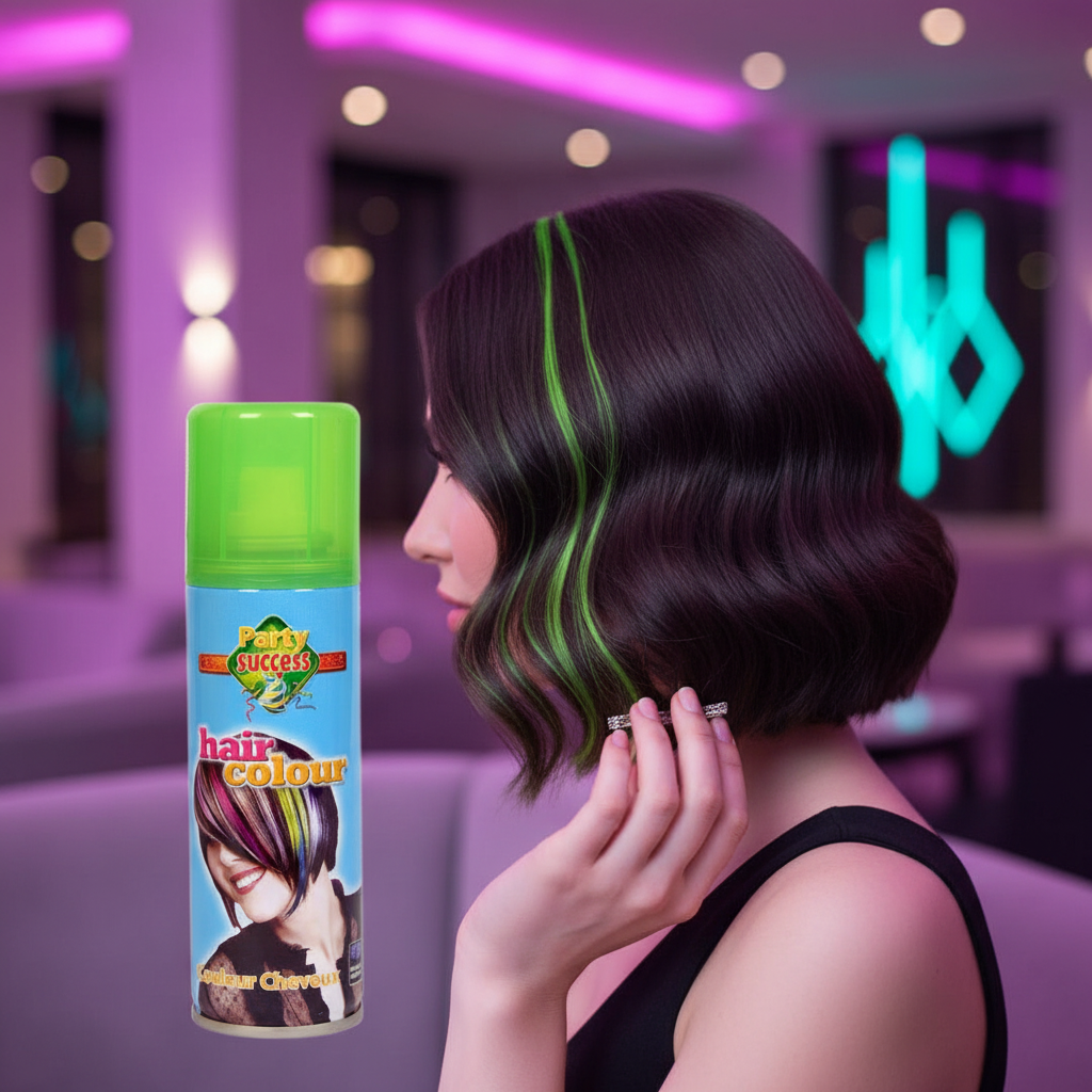 Party Success Temporary Hair Colour Spray Wash Out Fluorescent Green | Merthyr Tydfil | Why Not Shop Online