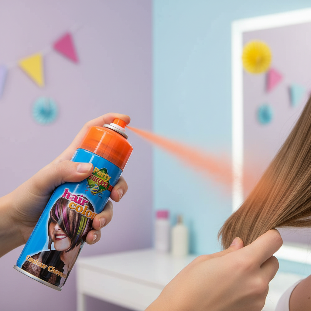 Party Success Temporary Hair Colour Spray Wash Out Fluorescent Orange | Merthyr Tydfil | Why Not Shop Online