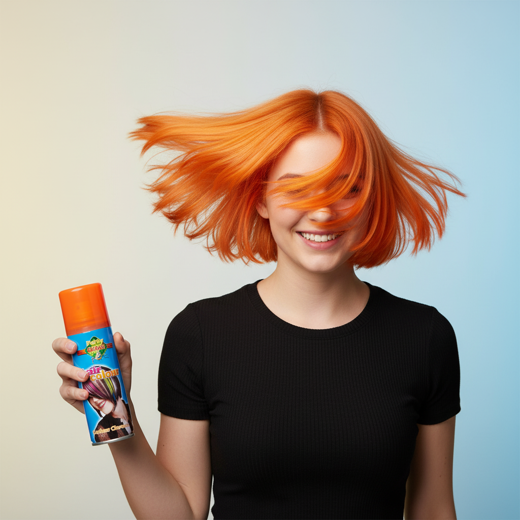 Party Success Temporary Hair Colour Spray Wash Out Fluorescent Orange | Merthyr Tydfil | Why Not Shop Online