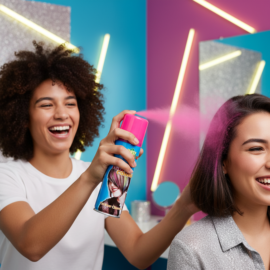 Party Success Temporary Hair Colour Spray Wash Out Fluorescent Pink | Merthyr Tydfil | Why Not Shop Online