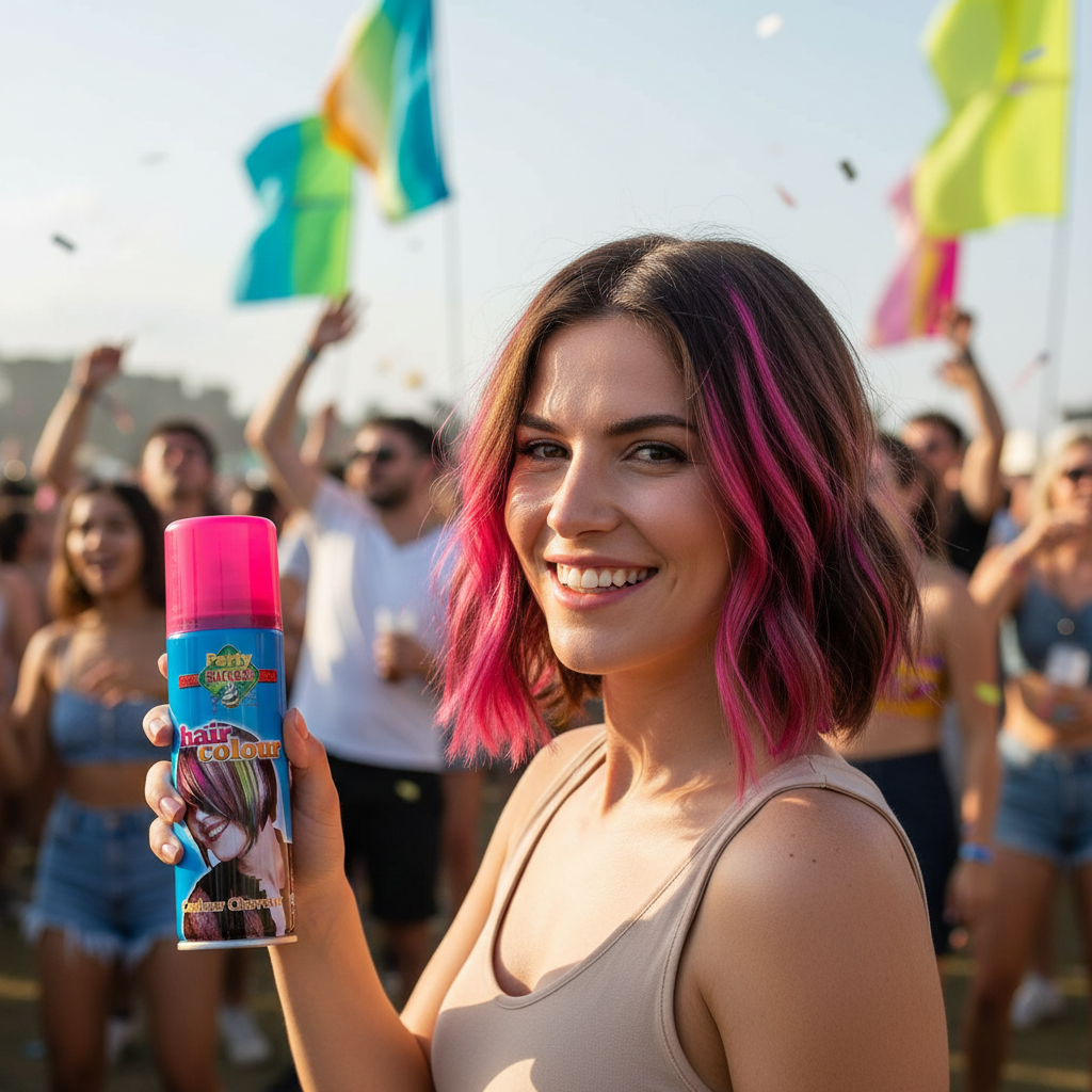 Party Success Temporary Hair Colour Spray Wash Out Fluorescent Pink | Merthyr Tydfil | Why Not Shop Online