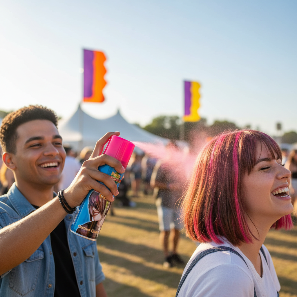 Party Success Temporary Hair Colour Spray Wash Out Fluorescent Pink | Merthyr Tydfil | Why Not Shop Online