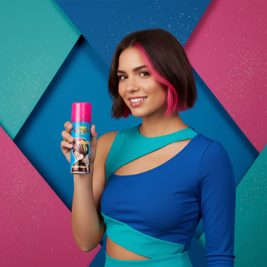 Party Success Temporary Hair Colour Spray Wash Out Fluorescent Pink | Merthyr Tydfil | Why Not Shop Online