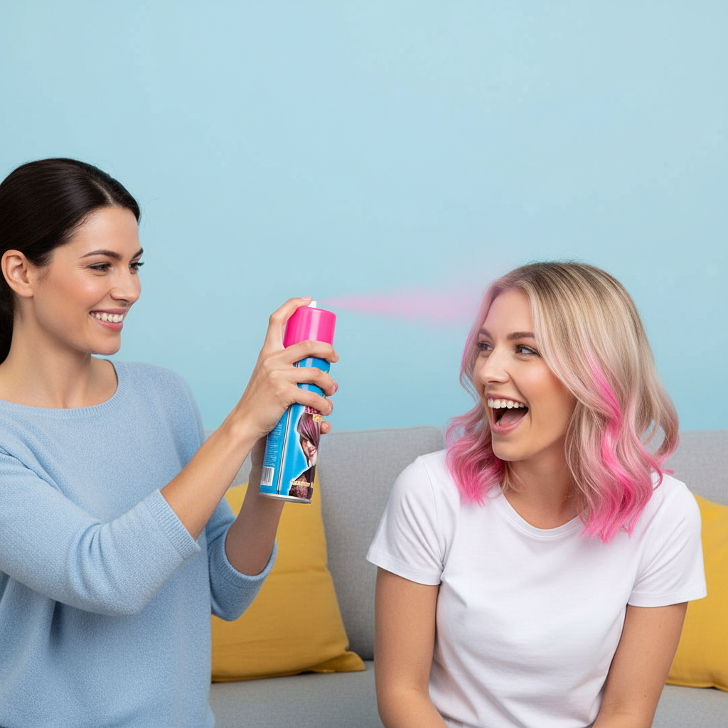 Party Success Temporary Hair Colour Spray Wash Out Fluorescent Pink | Merthyr Tydfil | Why Not Shop Online