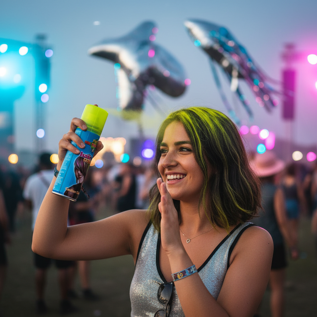 Party Success Temporary Hair Colour Spray Wash Out Fluorescent Yellow | Merthyr Tydfil | Why Not Shop Online