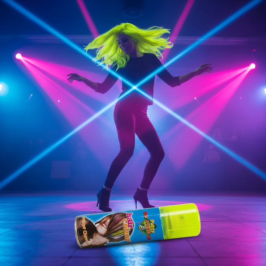 Party Success Temporary Hair Colour Spray Wash Out Fluorescent Yellow | Merthyr Tydfil | Why Not Shop Online