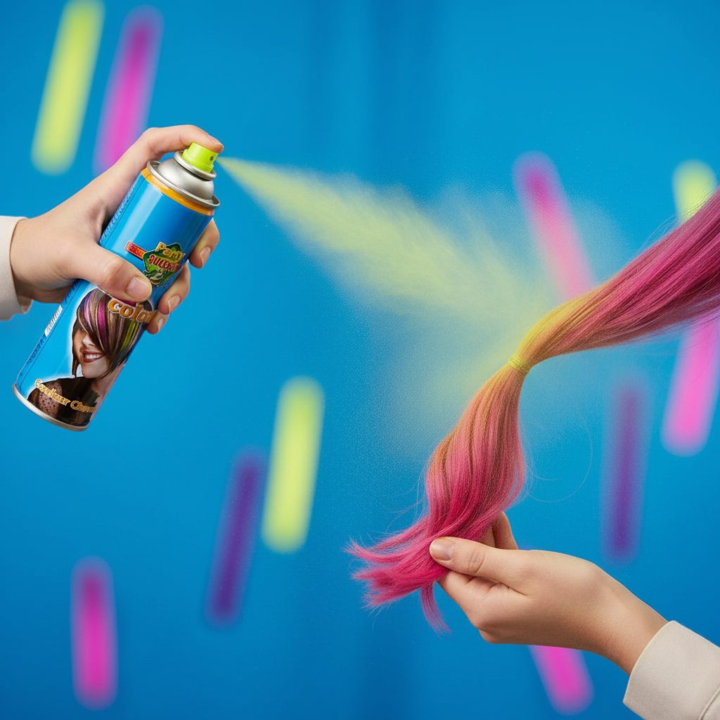 Party Success Temporary Hair Colour Spray Wash Out Fluorescent Yellow | Merthyr Tydfil | Why Not Shop Online