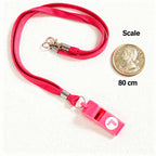 Pink Hen Party Whistles On A Cord With L-Plate 80 cm