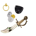 Pirate Cutlass Fancy Dress Set with toy cutlass sword and pirate eyepatch for kids