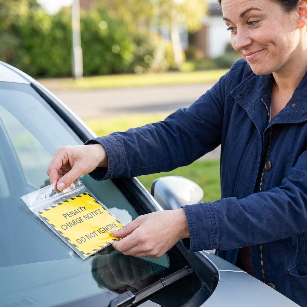 6 Realistic Looking Joke Parking Tickets With Plastic Covers
